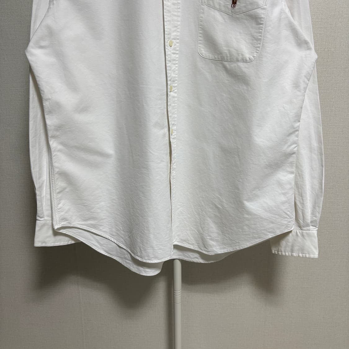 폴로 랄프로렌 클래식핏 포켓 옥스포드 셔츠 / 화이트, L 상품이미지3