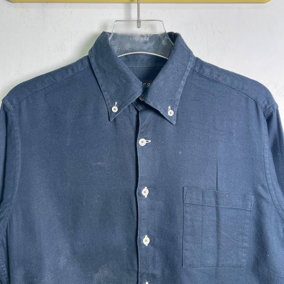 allegri 알레그리 네이비 버튼다운 셔츠 46 상품이미지4