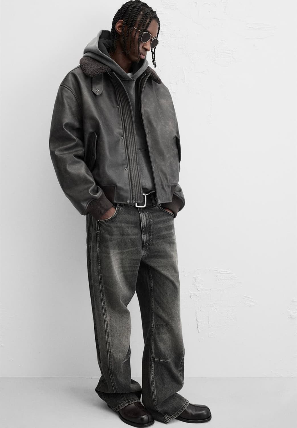 자라 워시드 무스탕 상품이미지4