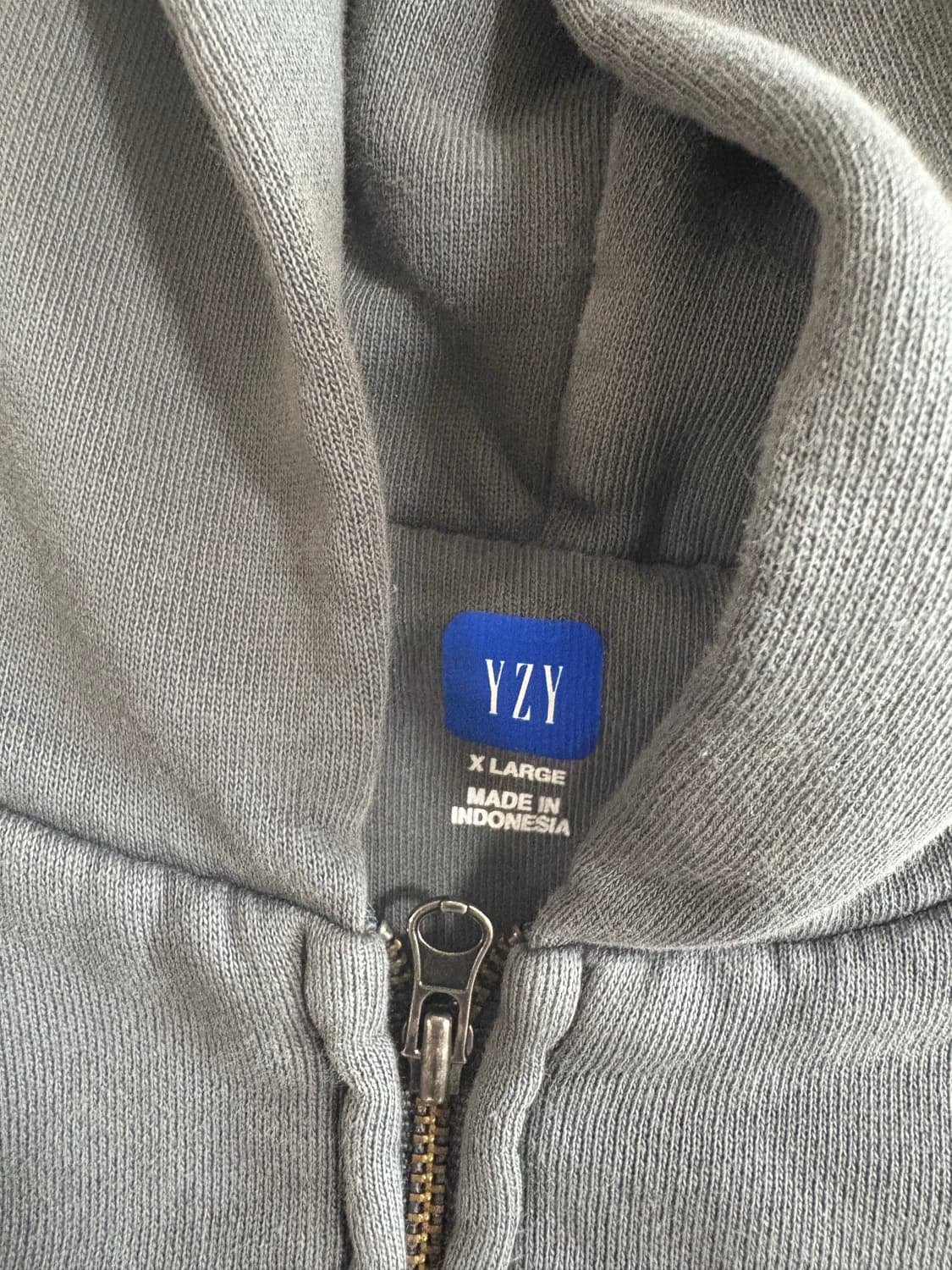Yzy gap 이지갭 후드집업 다크그레이 XL 상품이미지2