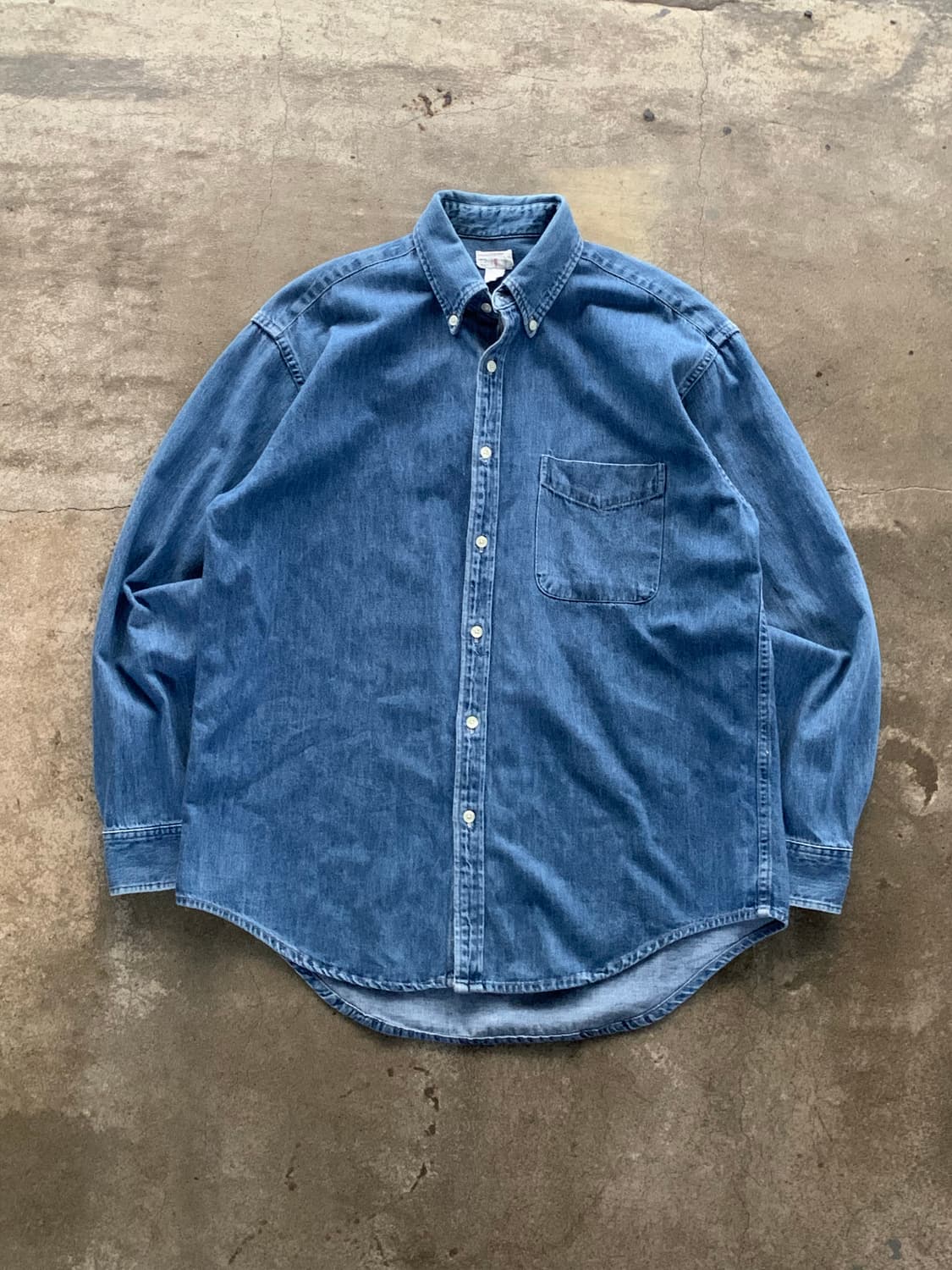 90s 제이크루 데님 버튼다운 셔츠 Made in Canada 상품이미지1