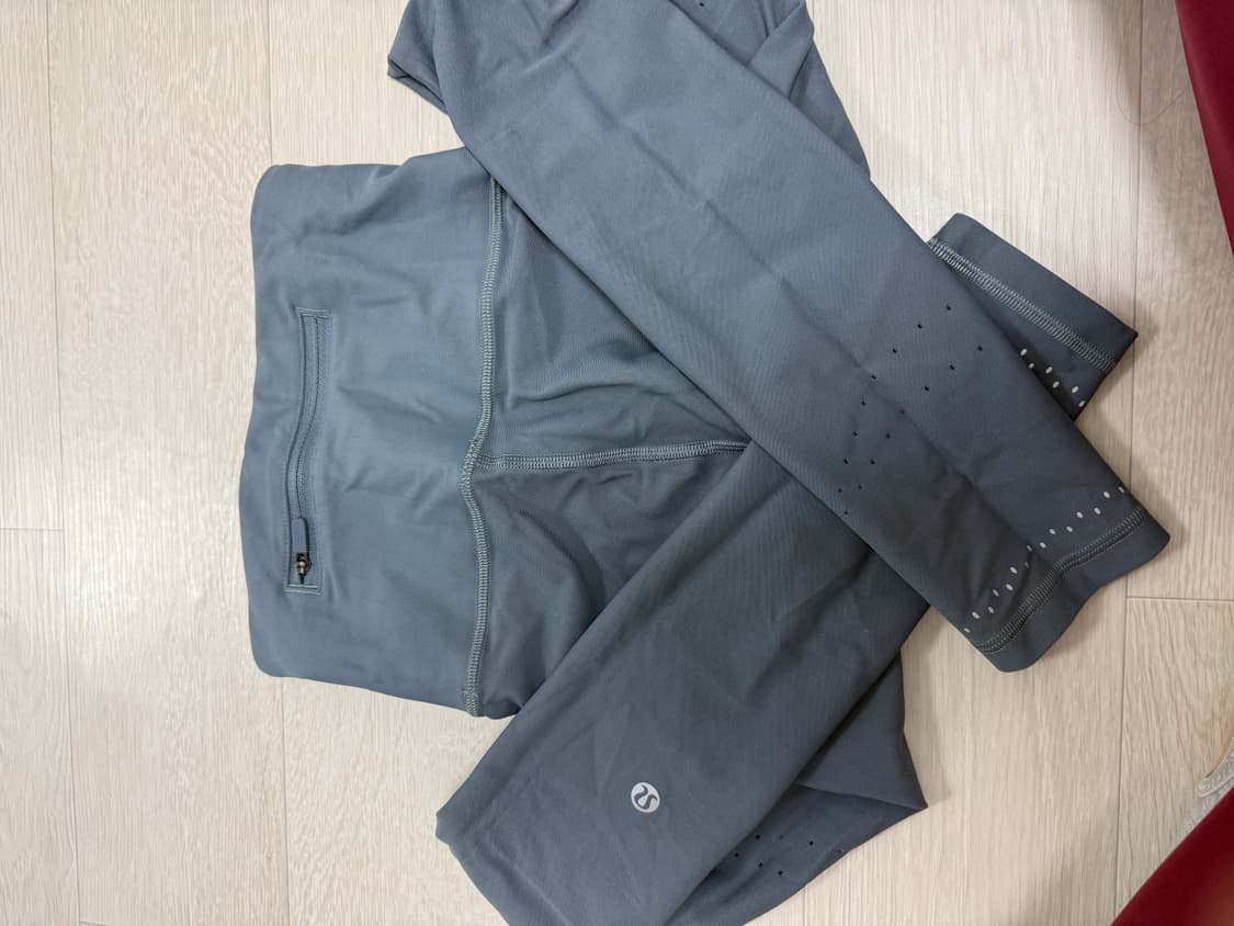 룰루레몬 레깅스 블루 그레이 2사이즈 상품이미지1