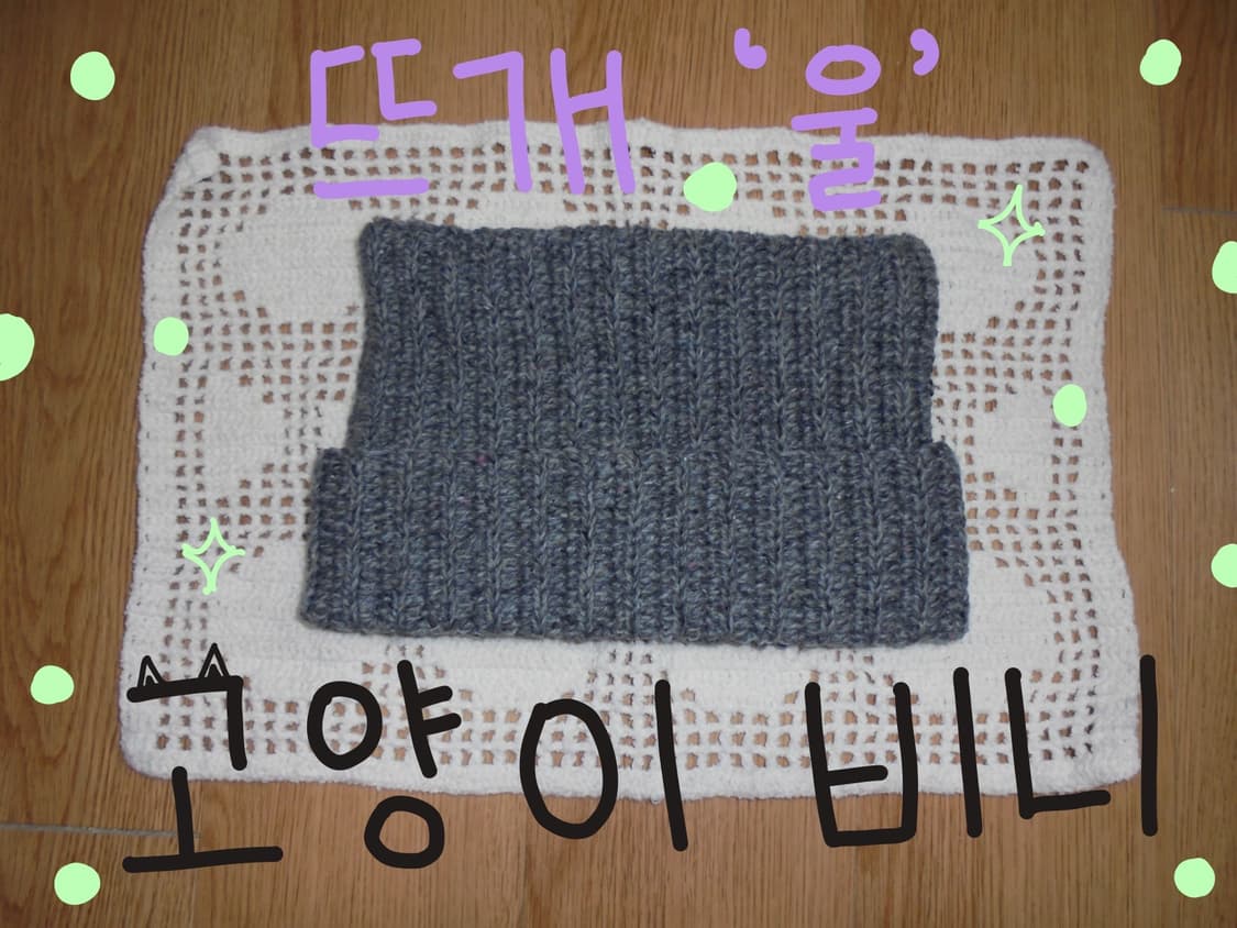 뜨개 고양이 비니 주문받아요! 상품이미지1