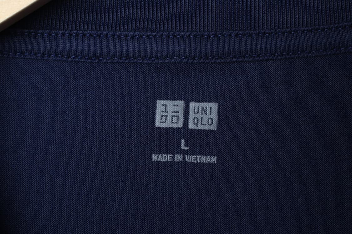 (L-XL) 유니클로 반팔 티셔츠 브이넥 네이비 무지 기본-H31138 상품이미지5