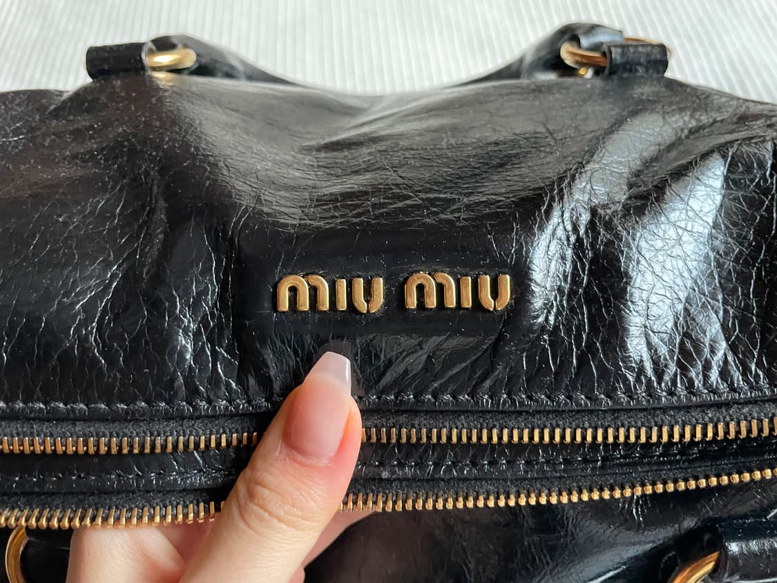 미우미우 비텔로 럭스 리본 사첼백 상품이미지2