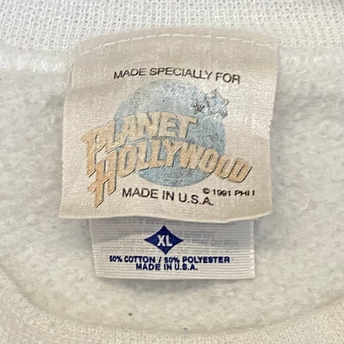 90s Made in USA 미국 빈티지 플래넷헐리우드 맨투맨 상품이미지5