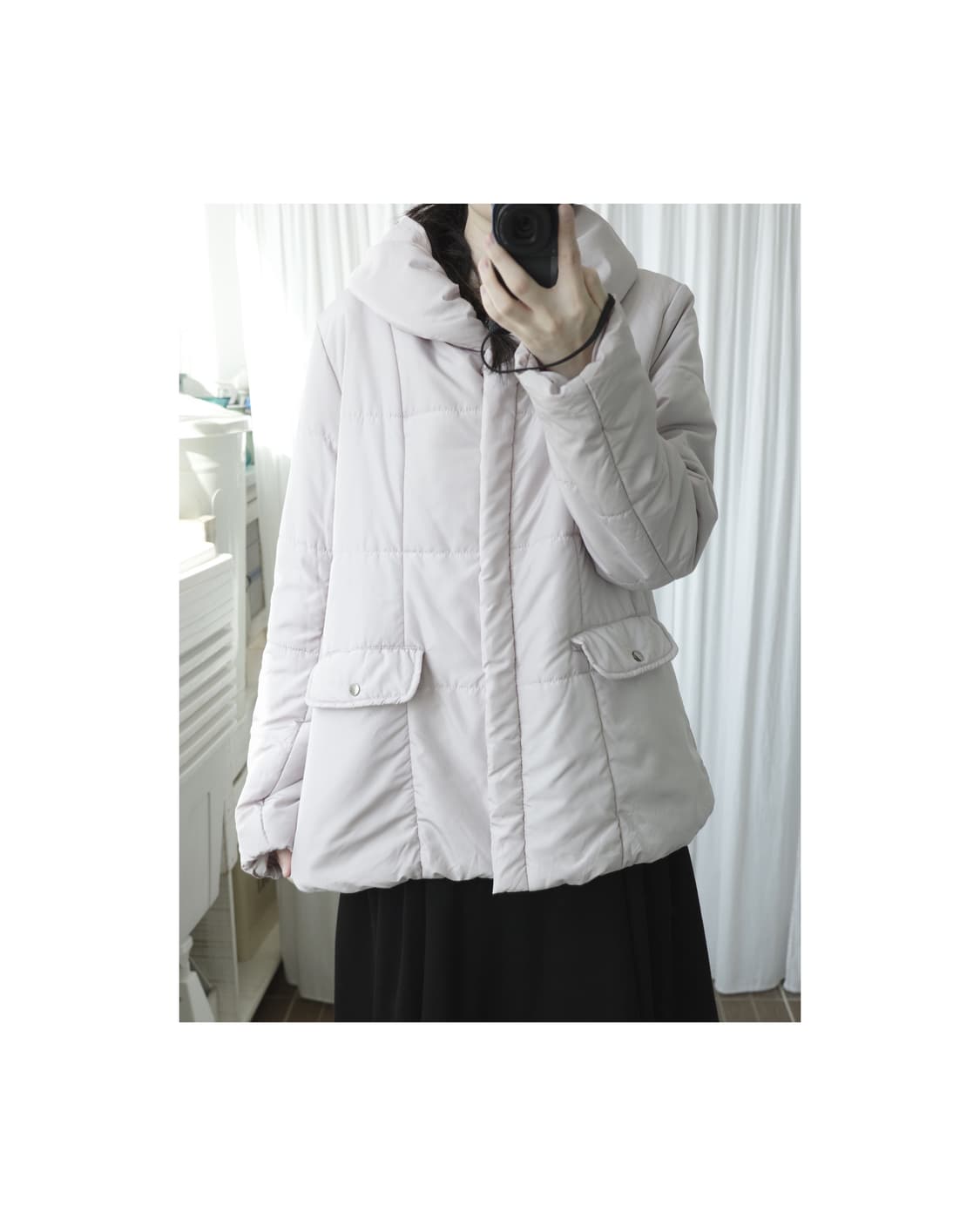 Theoria light lavender padded jacket 상품이미지5