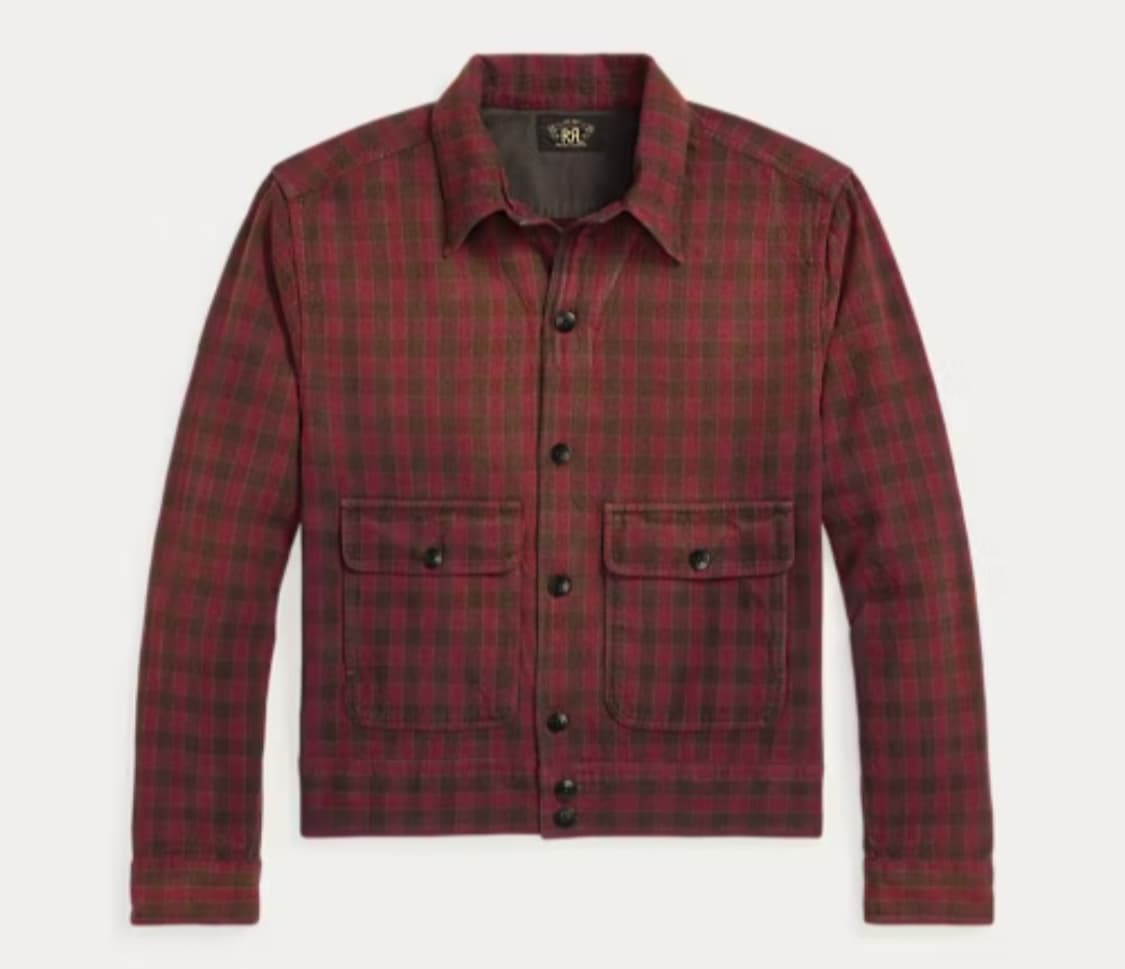 더블알엘 rrl 체크우븐 셔츠 재킷 L 상품이미지1