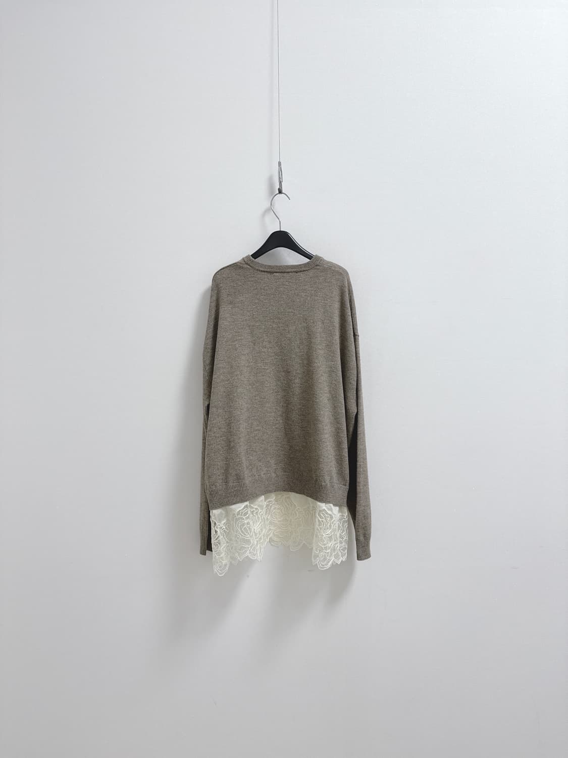 자라 콤비네이션 니트 점퍼 레이스 디테일  상품이미지5