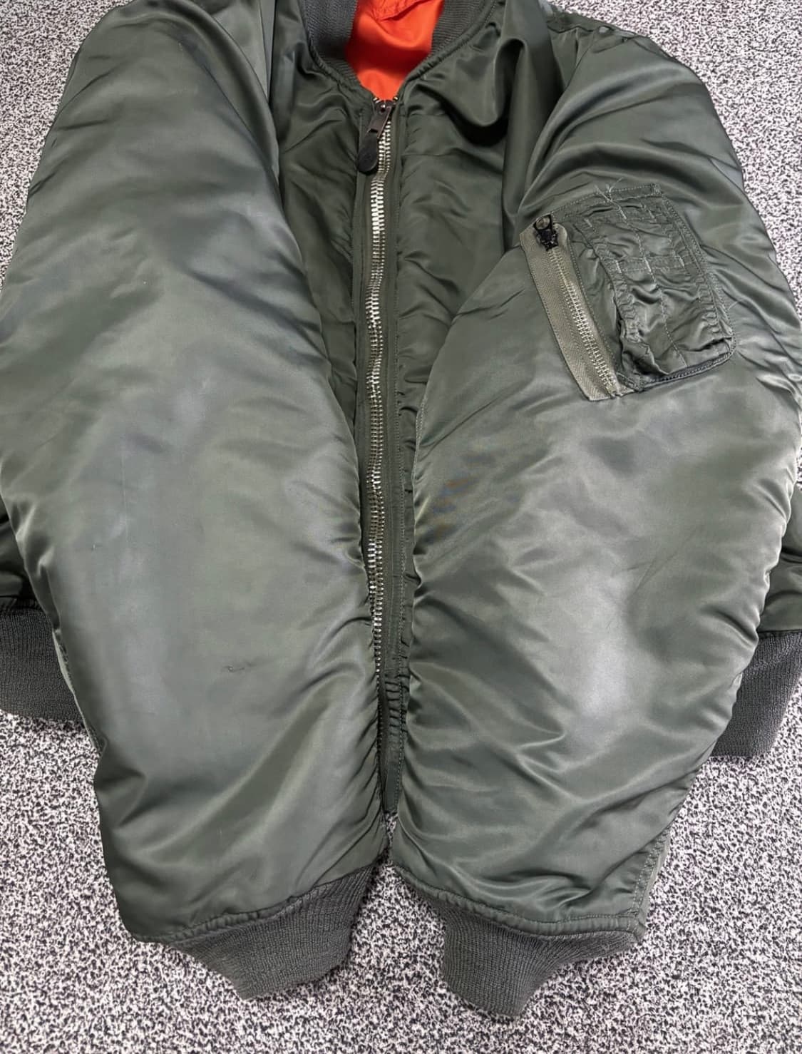 70년대 오리지널 빈티지 ma-1 E타입 XL 상품이미지7