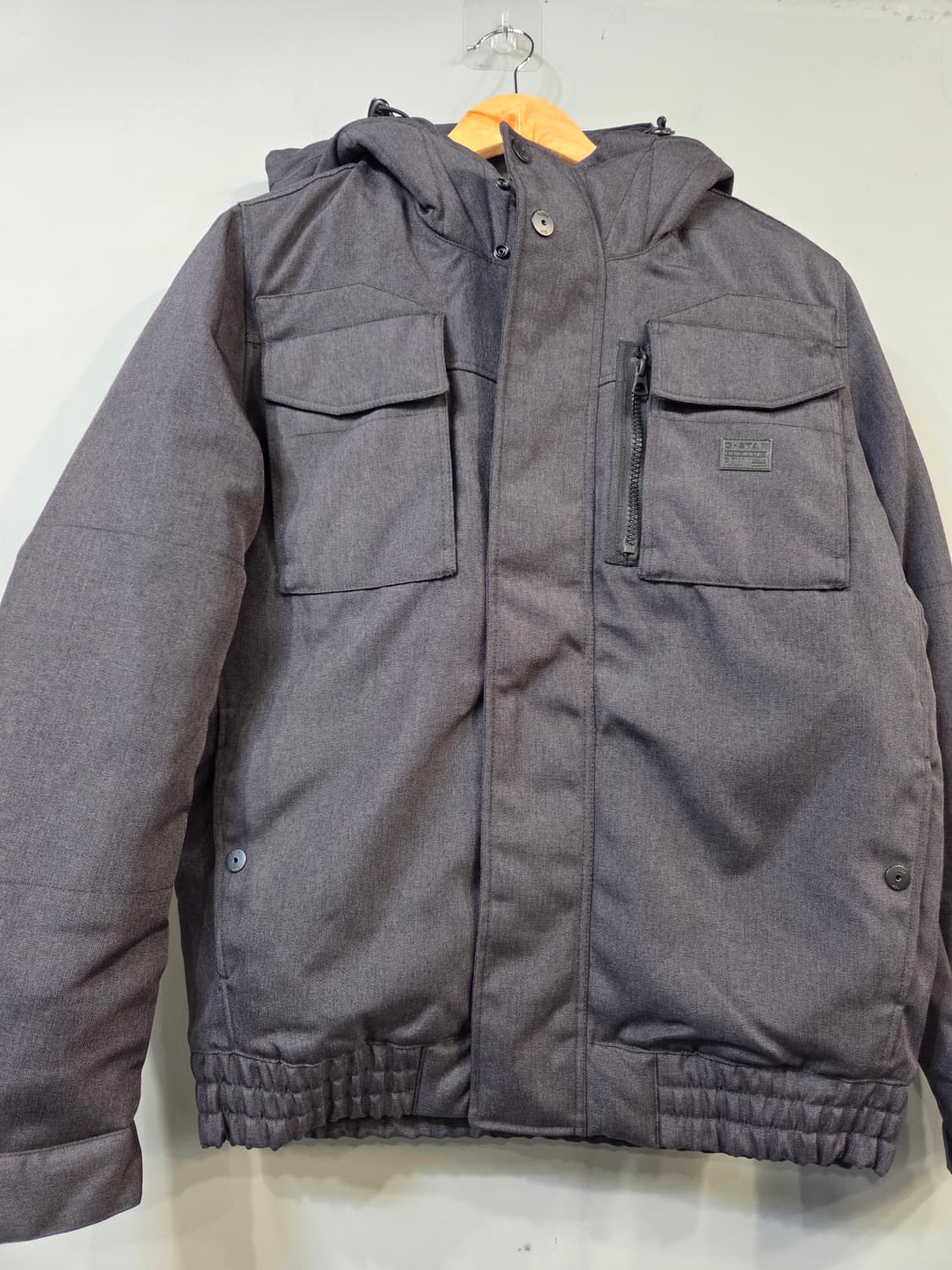 G-STAR RAW 브라운 후드 패딩 점퍼 상품이미지1