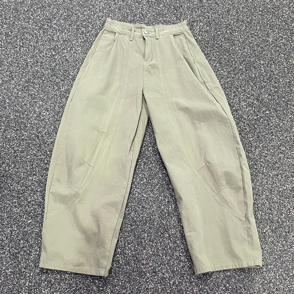 빈티지 카키 와이드 벌룬팬츠 B3066 상품이미지3