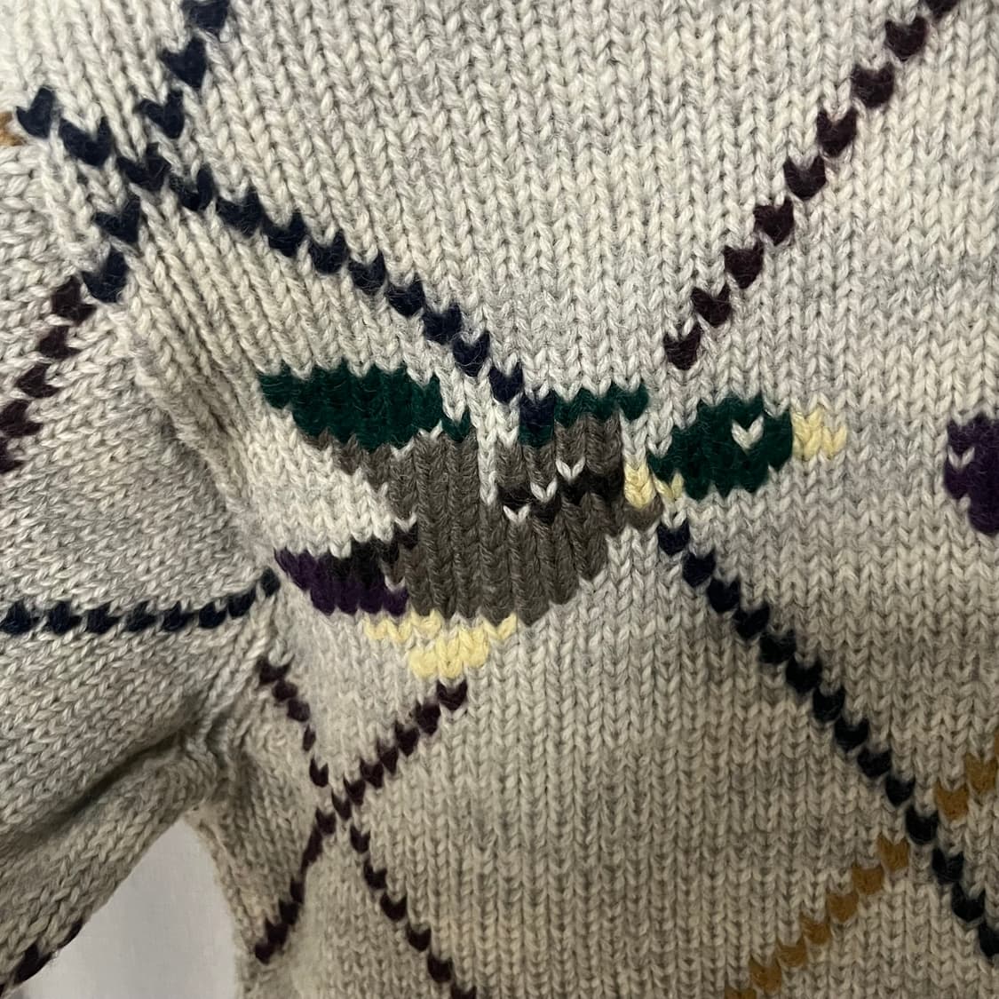 [MCGREGOR]아가일 오리 패턴 니트 스웨터 상품이미지2