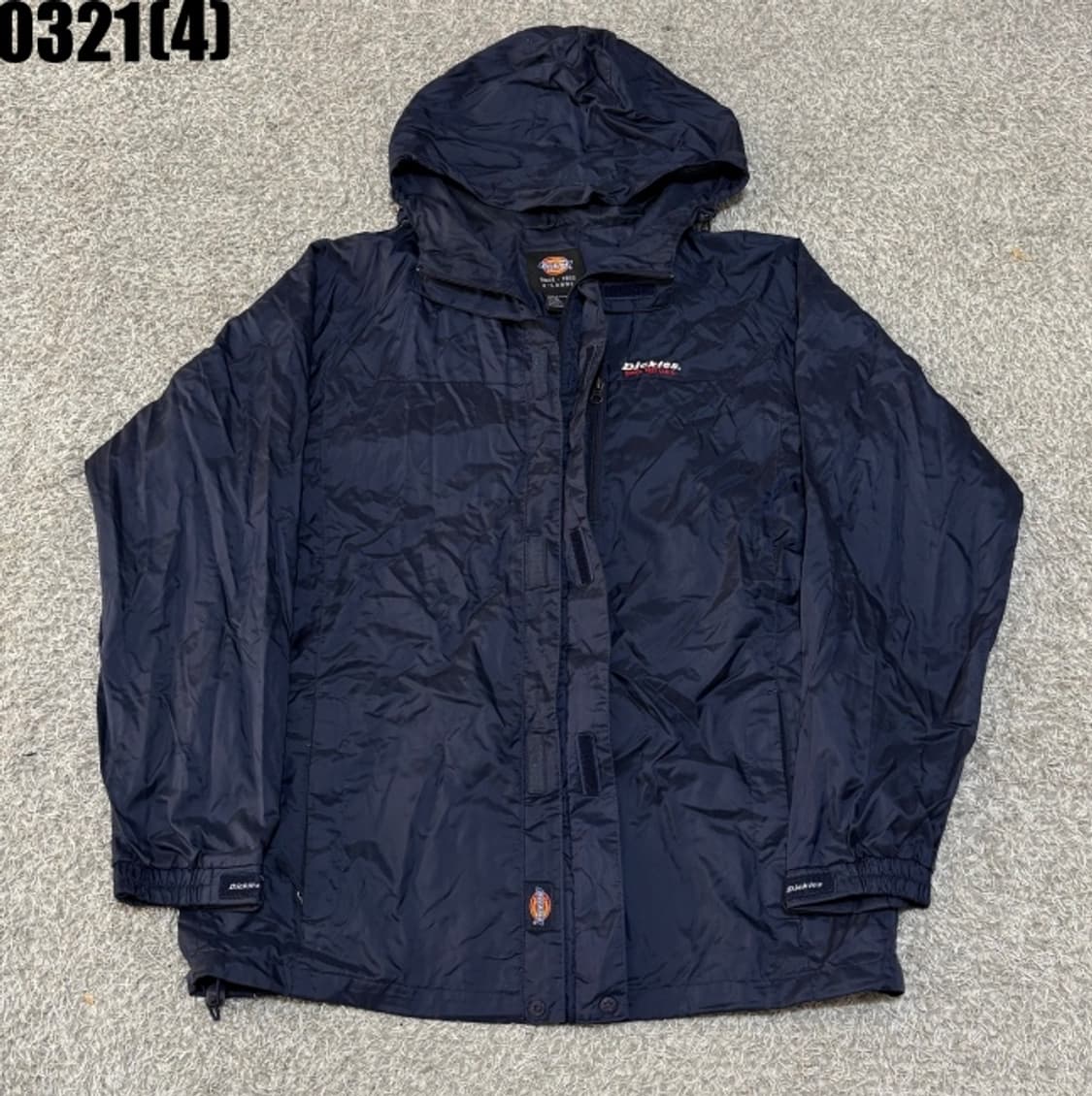 XL 디키즈 네이비 후드 바람막이 점퍼 0321(4) 상품이미지1