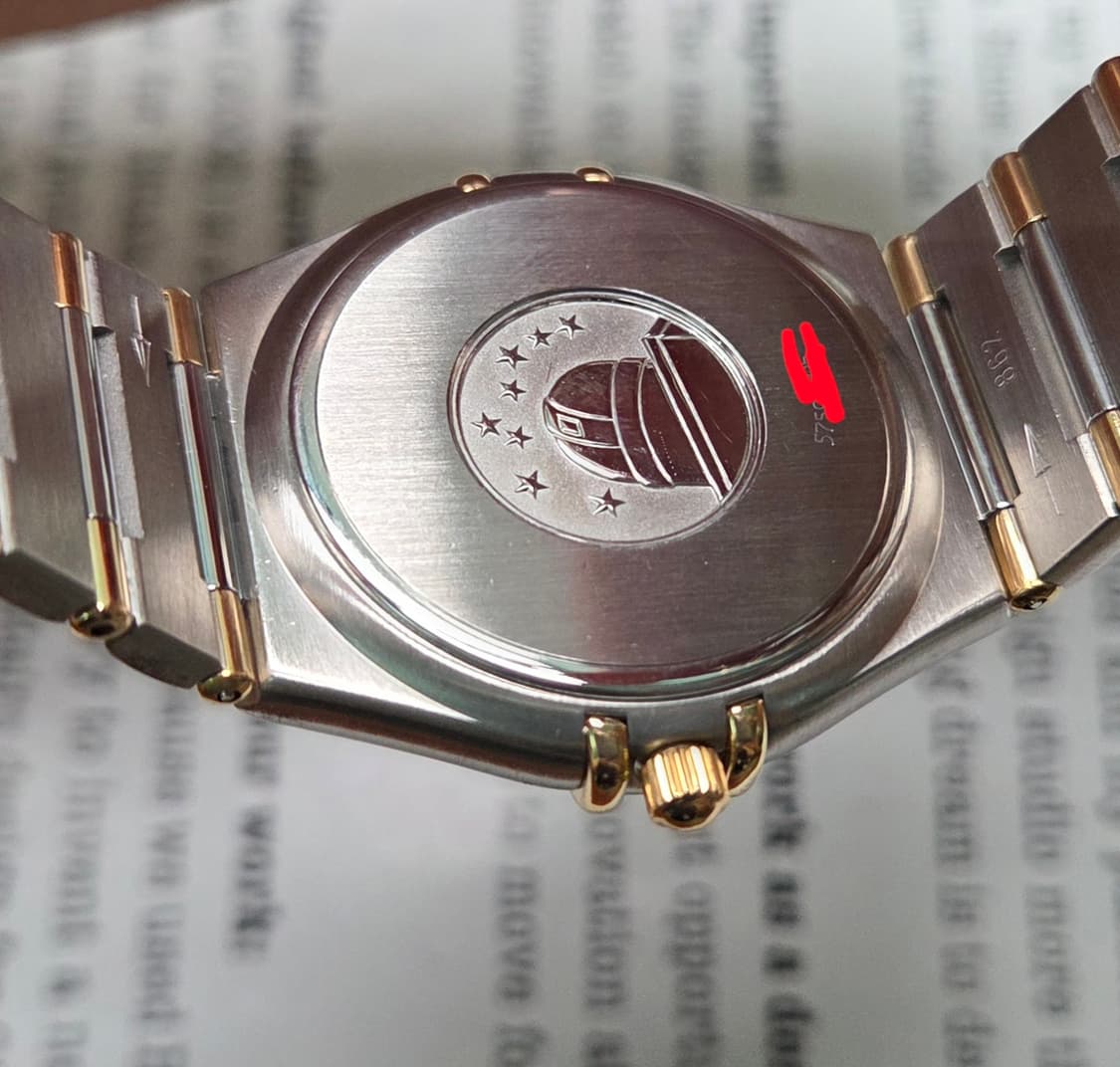 오메가 컨스틸레이션 별로고 하프바 콤비 화이트판 쿼츠 브레이슬릿 ver. 상품이미지8