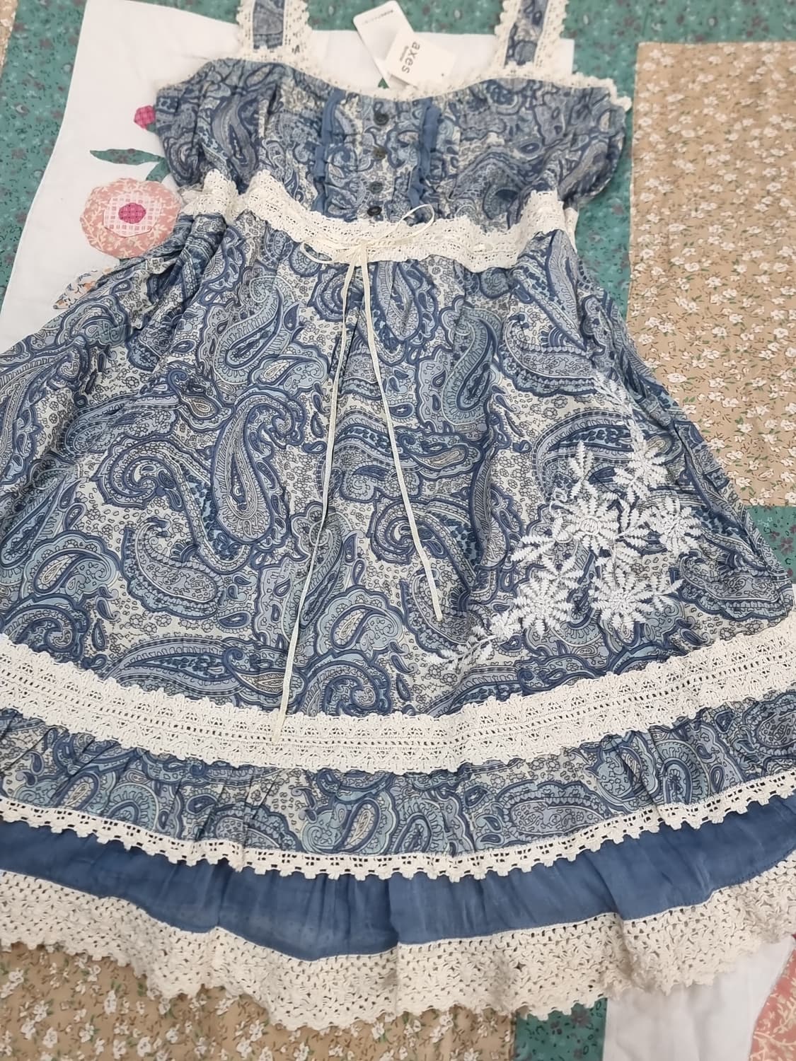 액시즈팜 페이즐리 레이스 원피스 상품이미지4