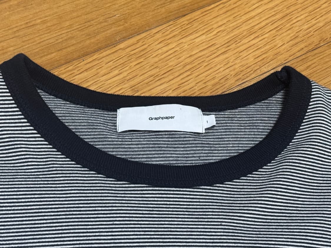[1]그라프페이퍼 스트라이프 보더 롱슬리브 티 상품이미지3
