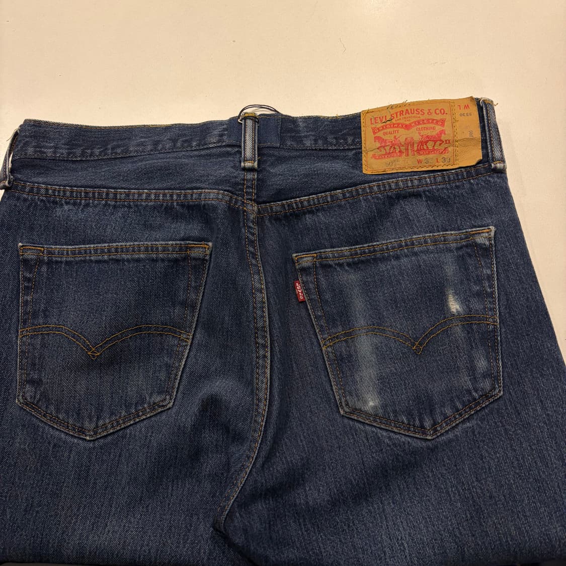 [33x30] 리바이스 501 x SXX 패치워크 데님 팬츠 D185 상품이미지3