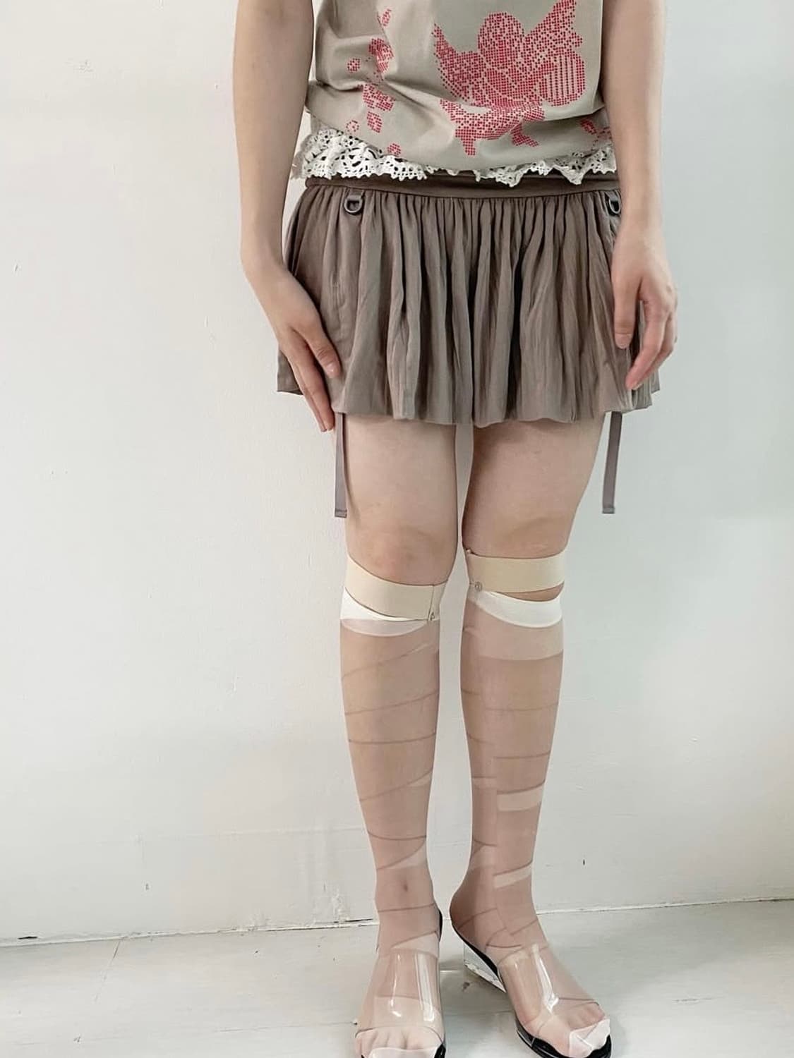 샵페어리 드레이프 리본 스커트 [fa.er.ie] 상품이미지1