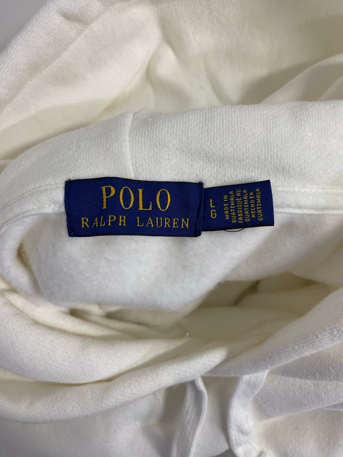 폴로 후드티 화이트 L <531> 상품이미지5