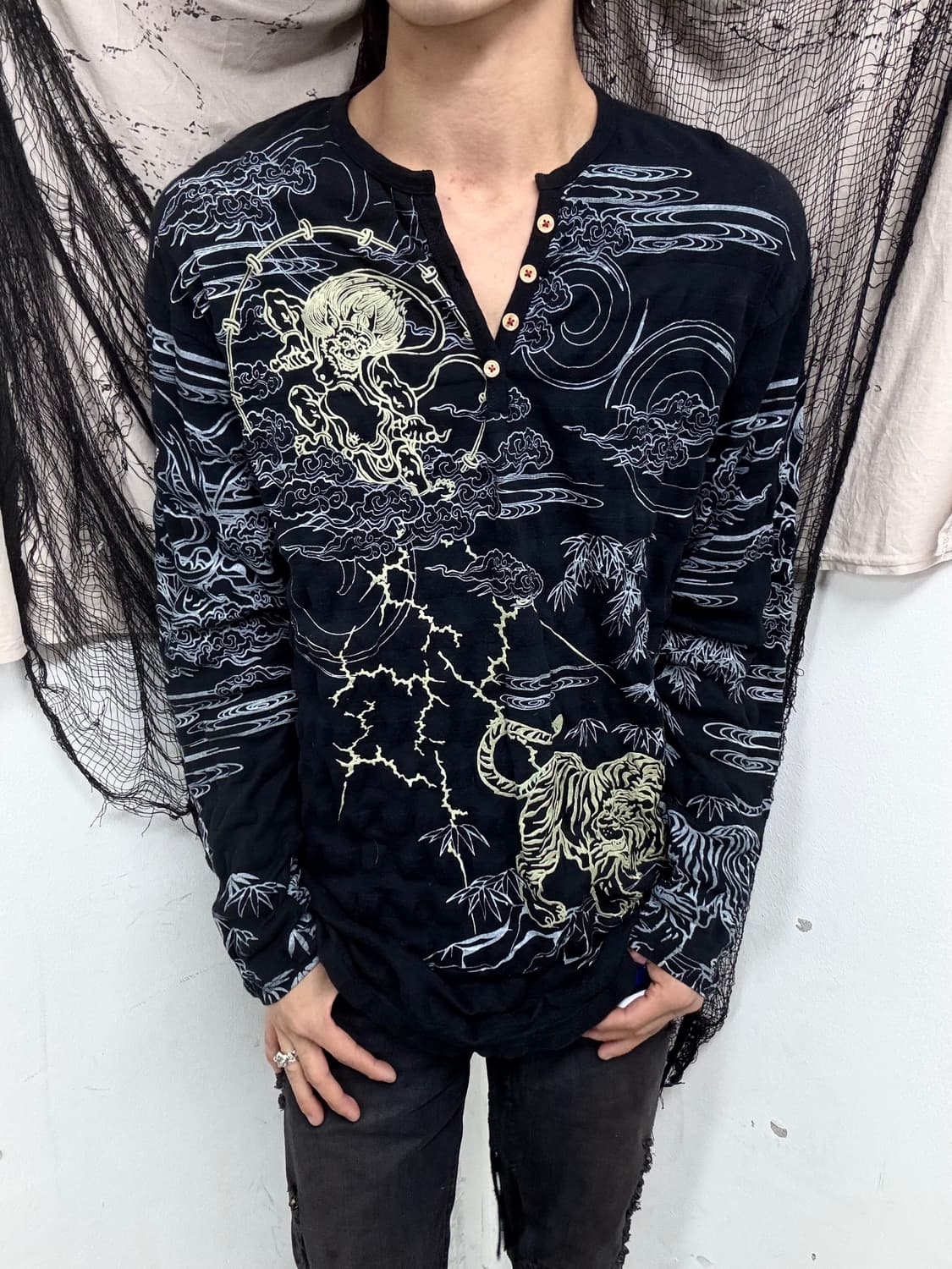 Oriental Full Print Black Sleeve 상품이미지7