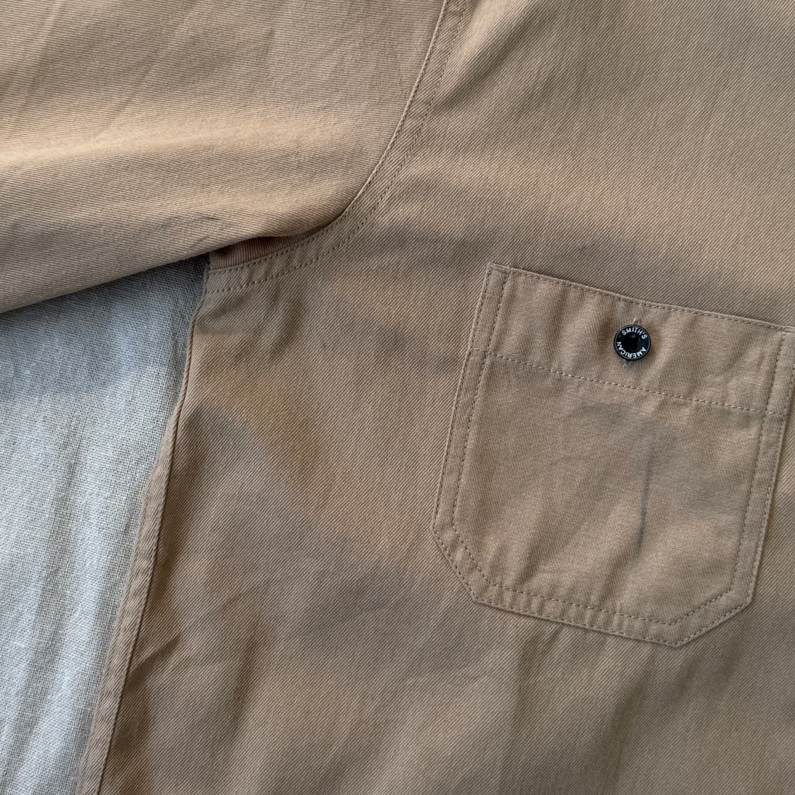 스미스아메리칸 재팬 베이지 워크셔츠 L 상품이미지8
