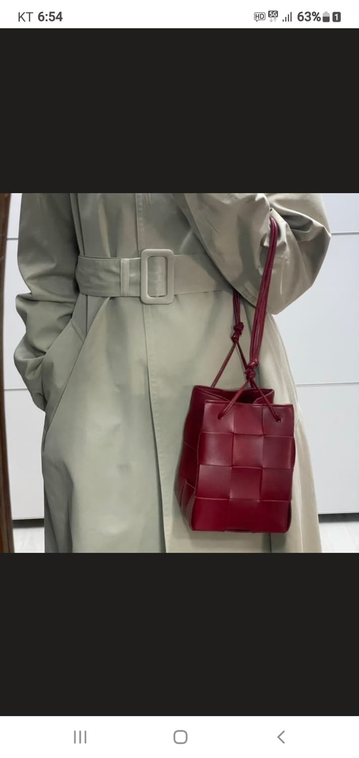 보테가베네타 버킷백/크로스백 스몰 새상품급 정품(감정서O) 상품이미지5