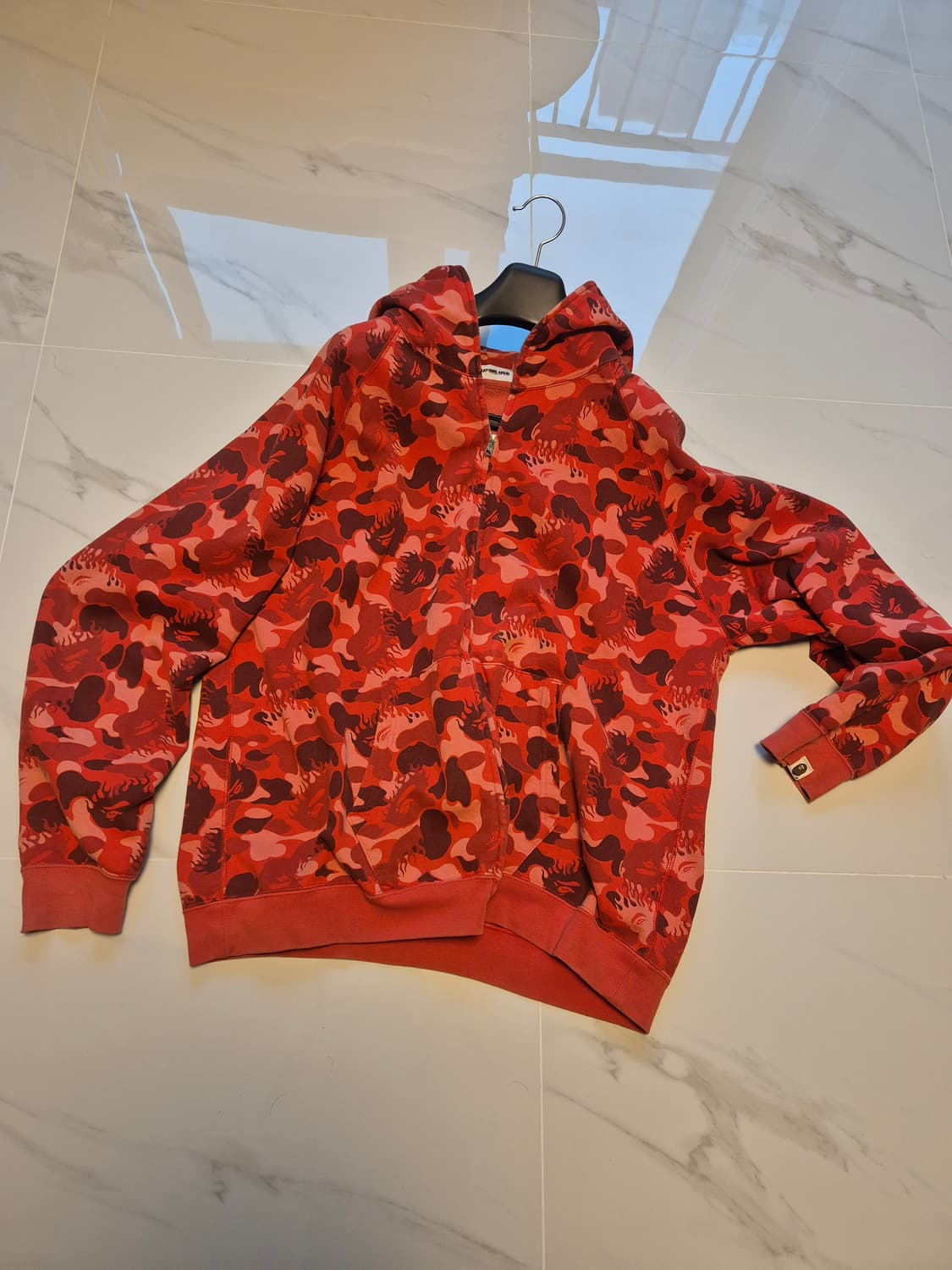 [Xl] 베이프 플레임 카모 후드집업 상품이미지1