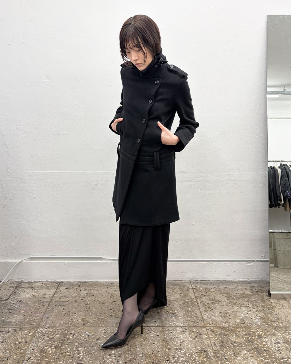 빈티지 에폴렛 코트 상품이미지6