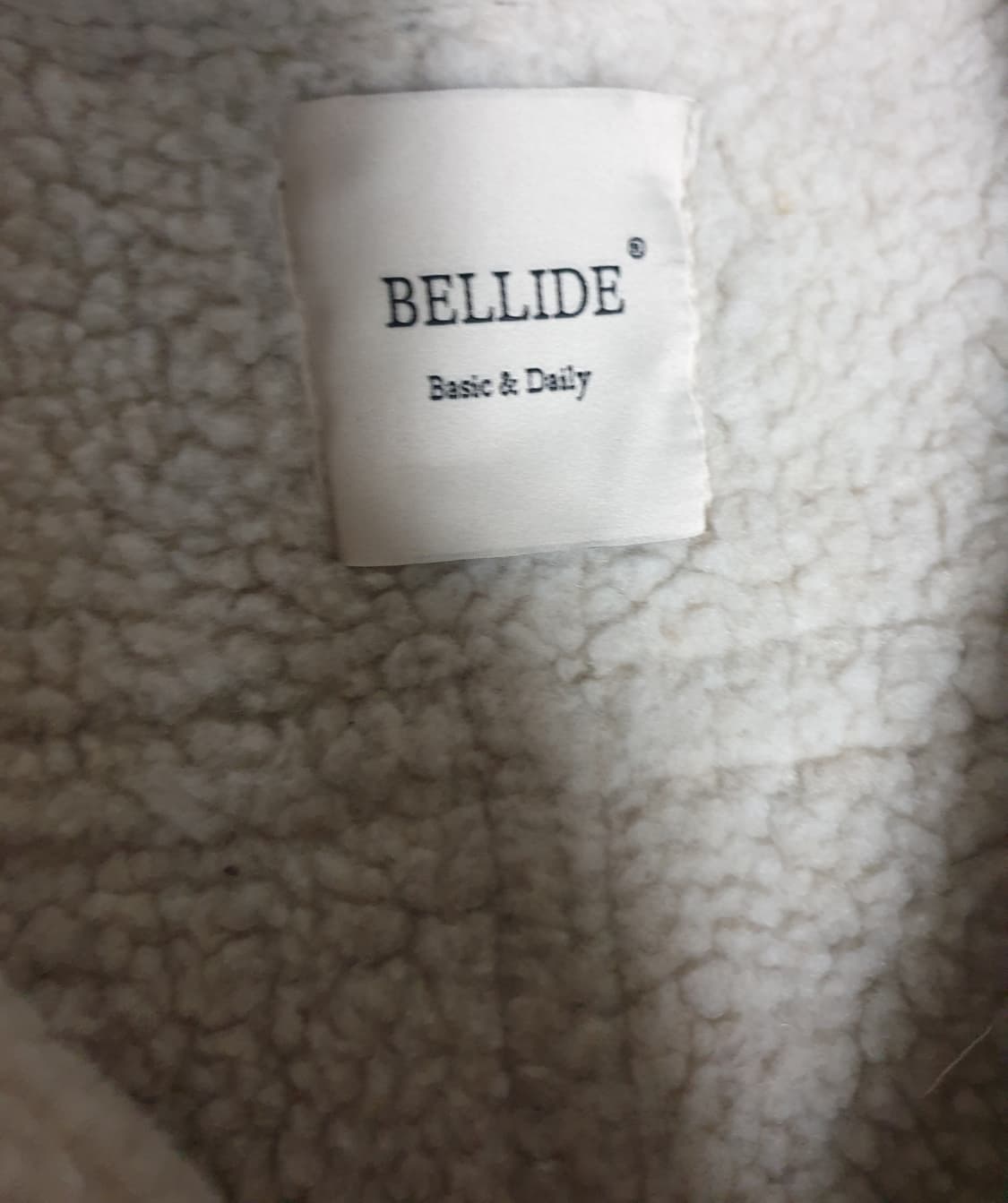 BELLIDE 크롭 무스탕 블랙 (M) 상품이미지2