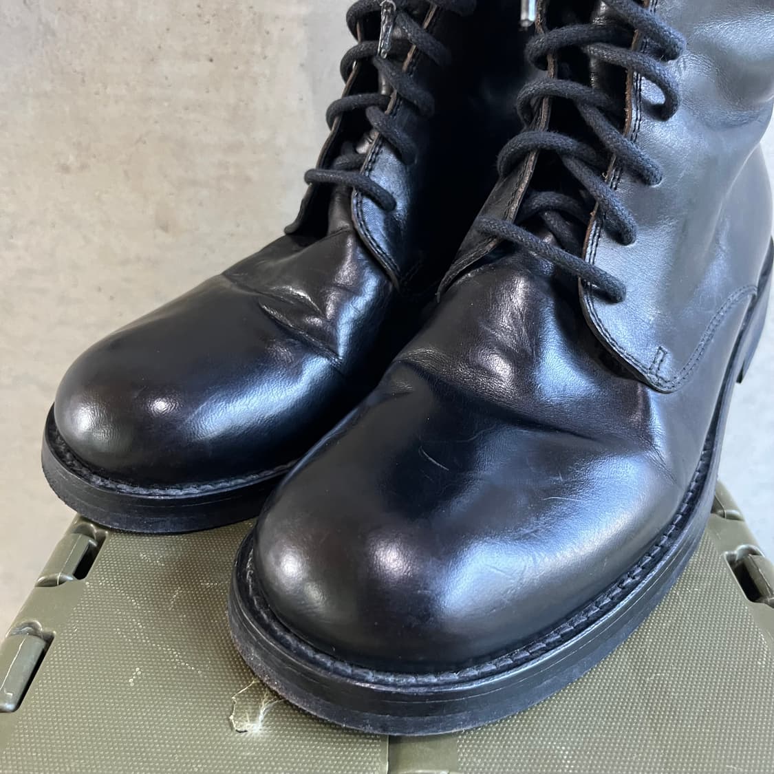 Ann Demeulemeester 앤드뮐미스터 레이스업하이 레더부츠 상품이미지6