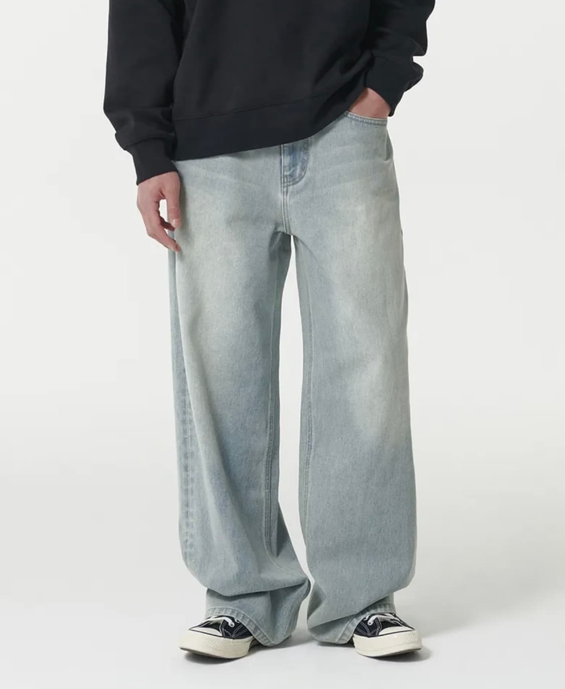 (28) 무신사스탠다드 빅 브러쉬 엑스트라 와이드 데님 팬츠 상품이미지2