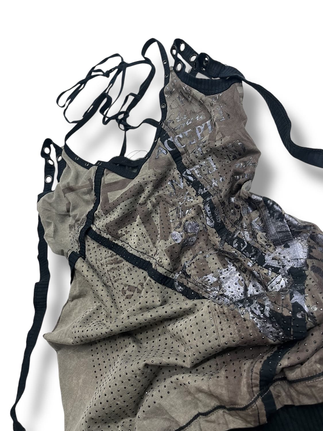 ‘SALVAGE’ lettering printed sleeveless 상품이미지2