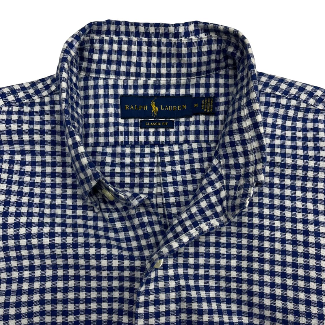 폴로 랄프로렌 옥스포드 네이비 고방체크 셔츠 M 상품이미지5