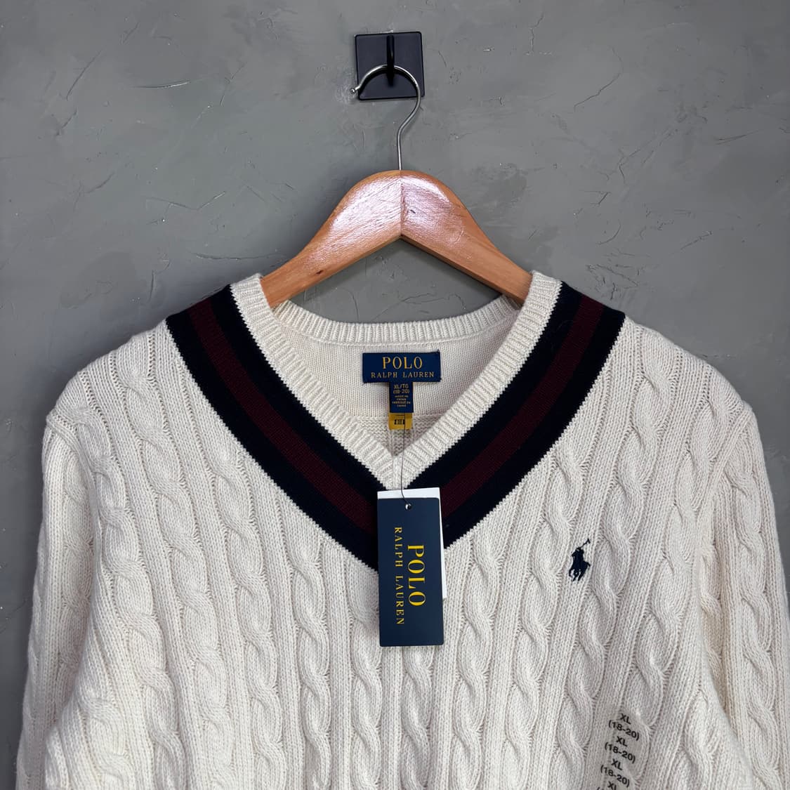 폴로 랄프로렌 크리캣 브이넥 니트 새상품 상품이미지2