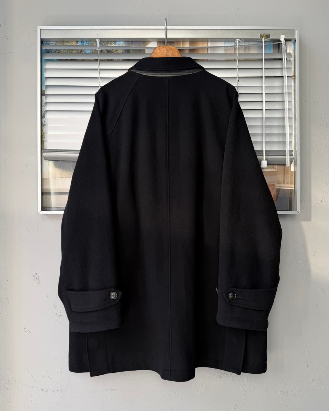 Polo Ralph Lauren black wool carcoat 상품이미지5