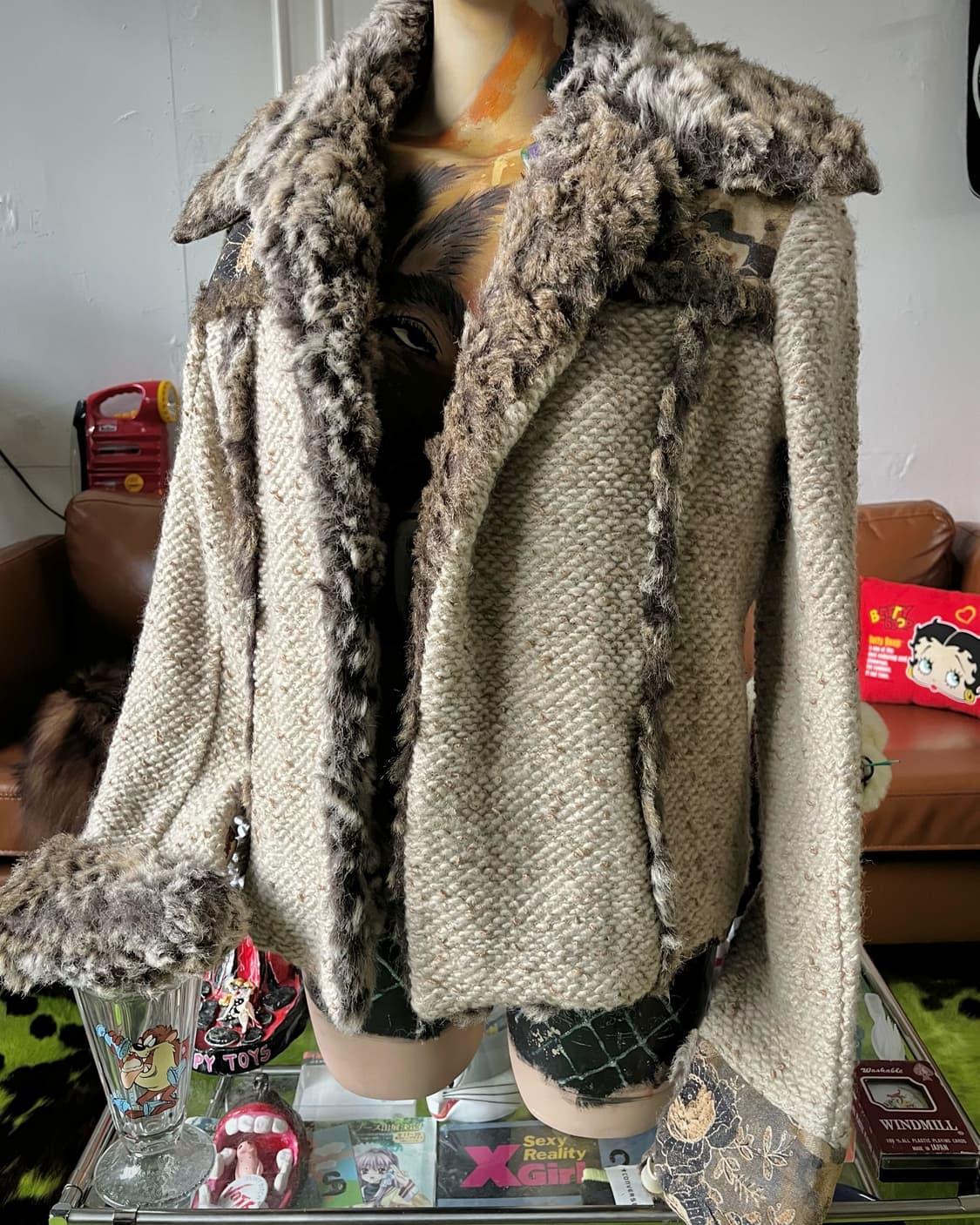 90-00s SUANA PASITEA Oriental Fur Jacket 상품이미지2