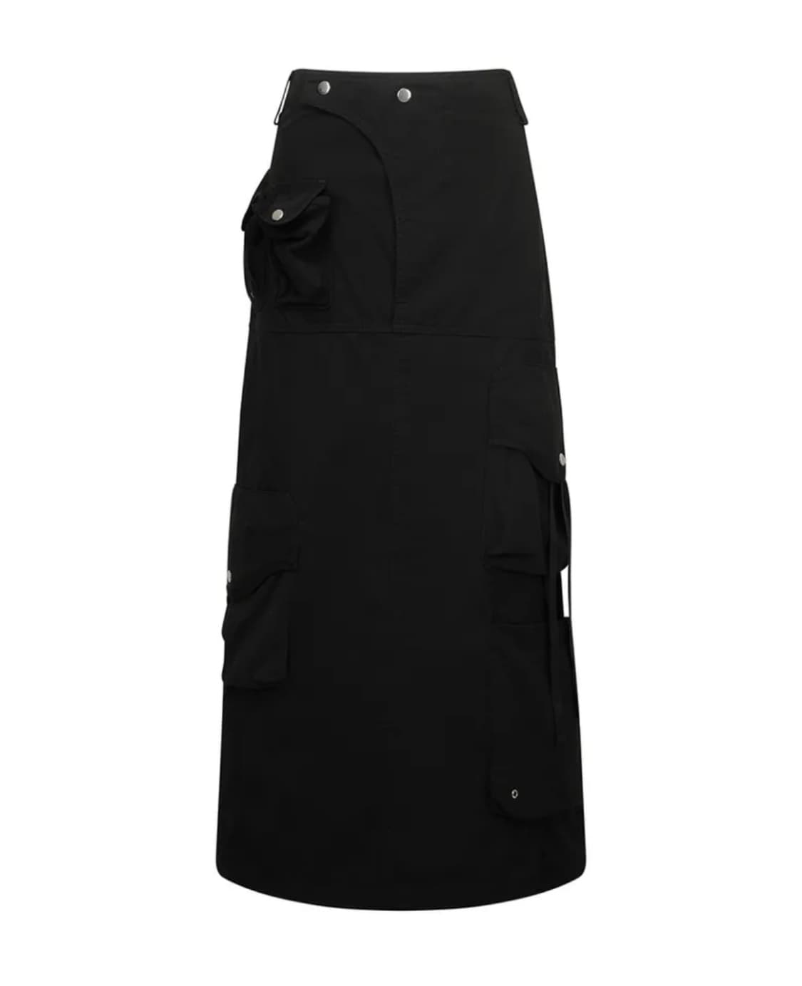 택포•나체 nache STRAP CARGO MAXI SKIRT BLACK 상품이미지1
