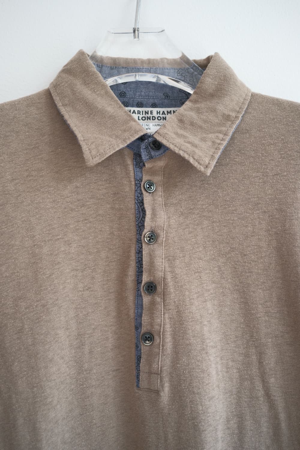 Denim layered polo shirt 상품이미지1