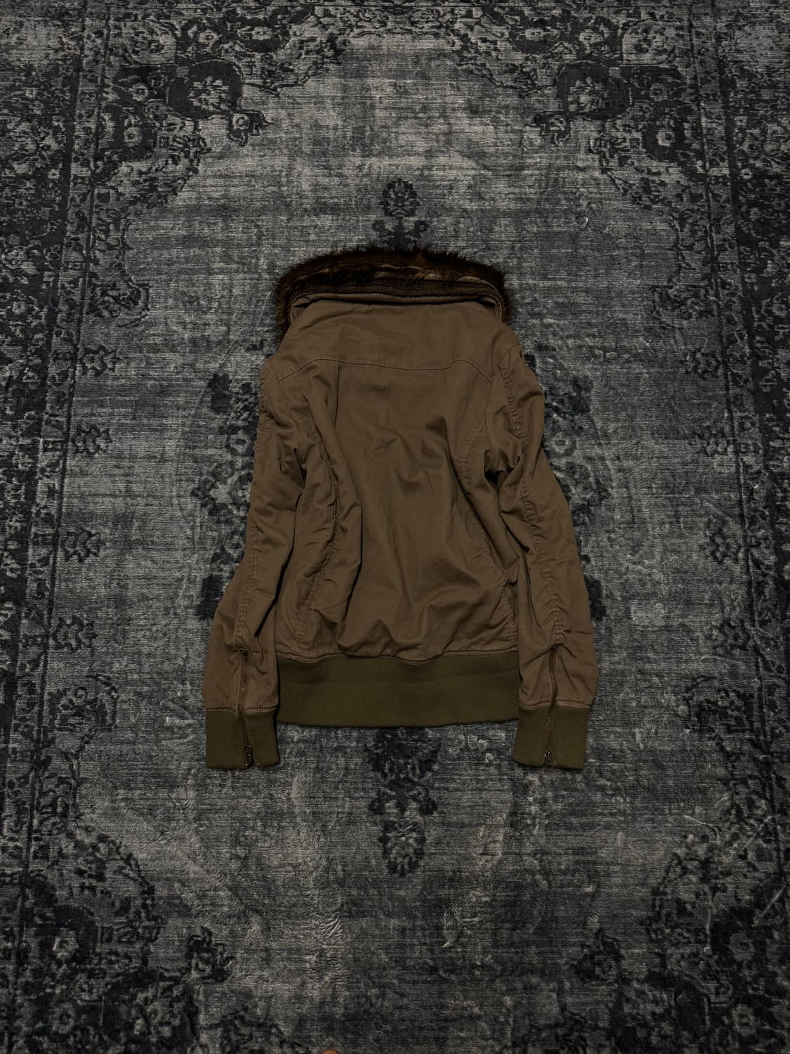 Jackrose 00s trimming fur military jacke 상품이미지6