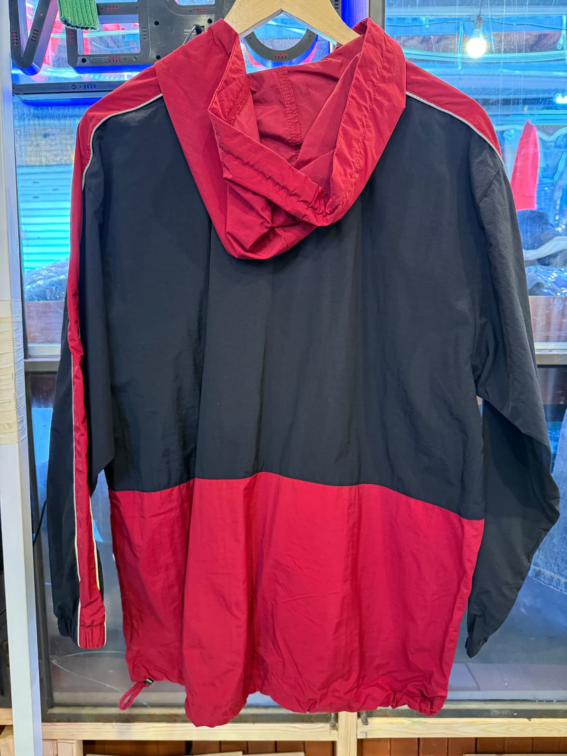 스투시 기어 검빨 배색 바람막이 상품이미지2