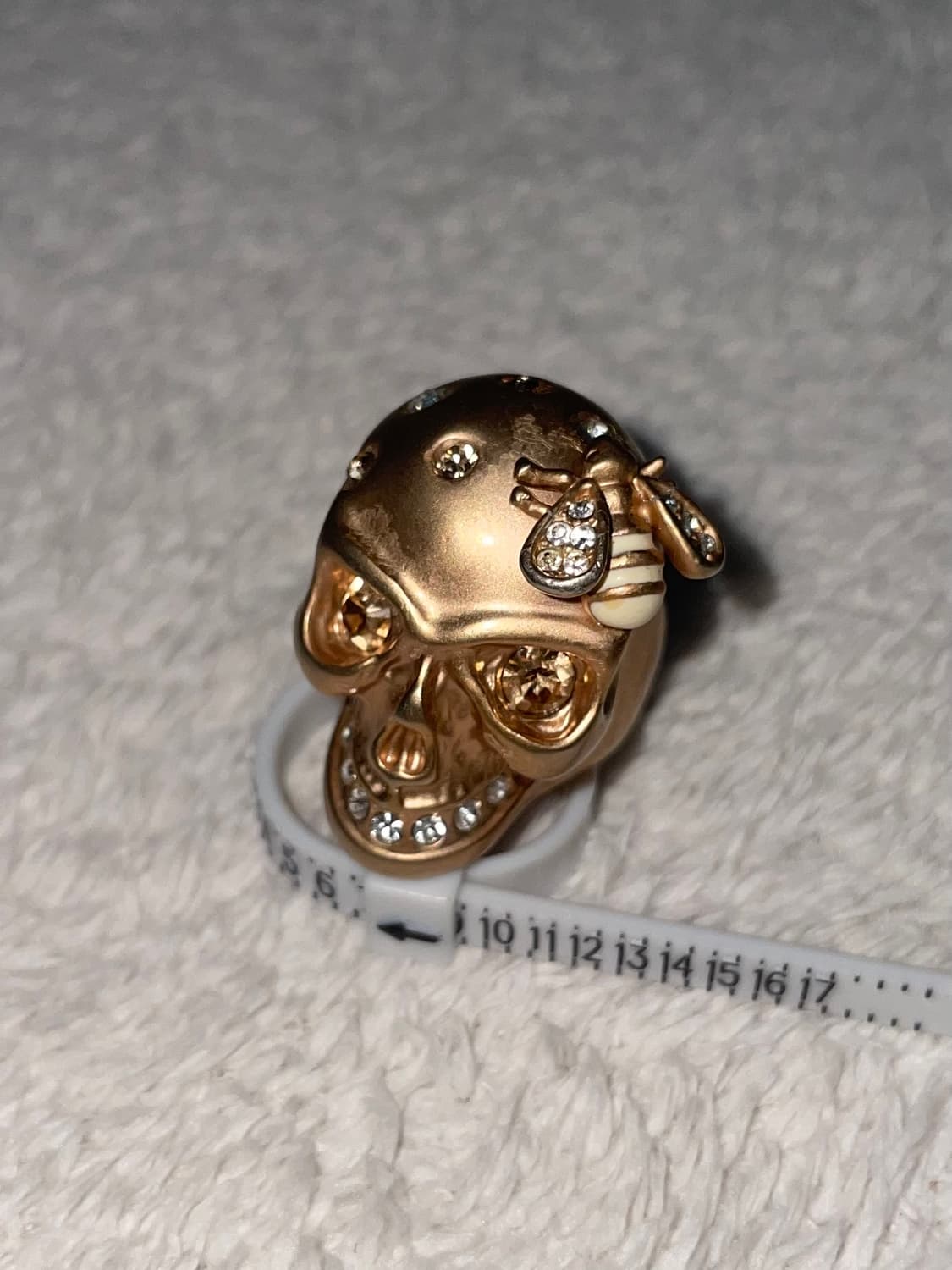 Skull cubic ring 해골 큐빅 반지 상품이미지1