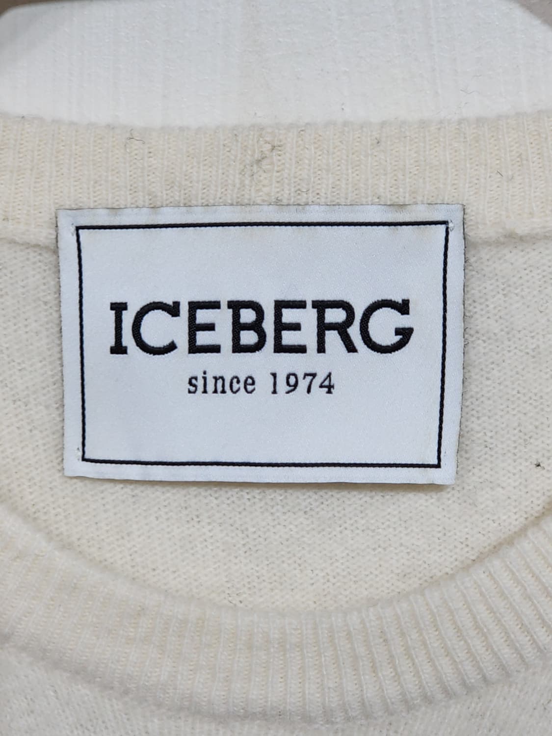 (XL) 아이스버그 니트 아이보리 울 캐시미어 스웨터 이태리판  상품이미지3