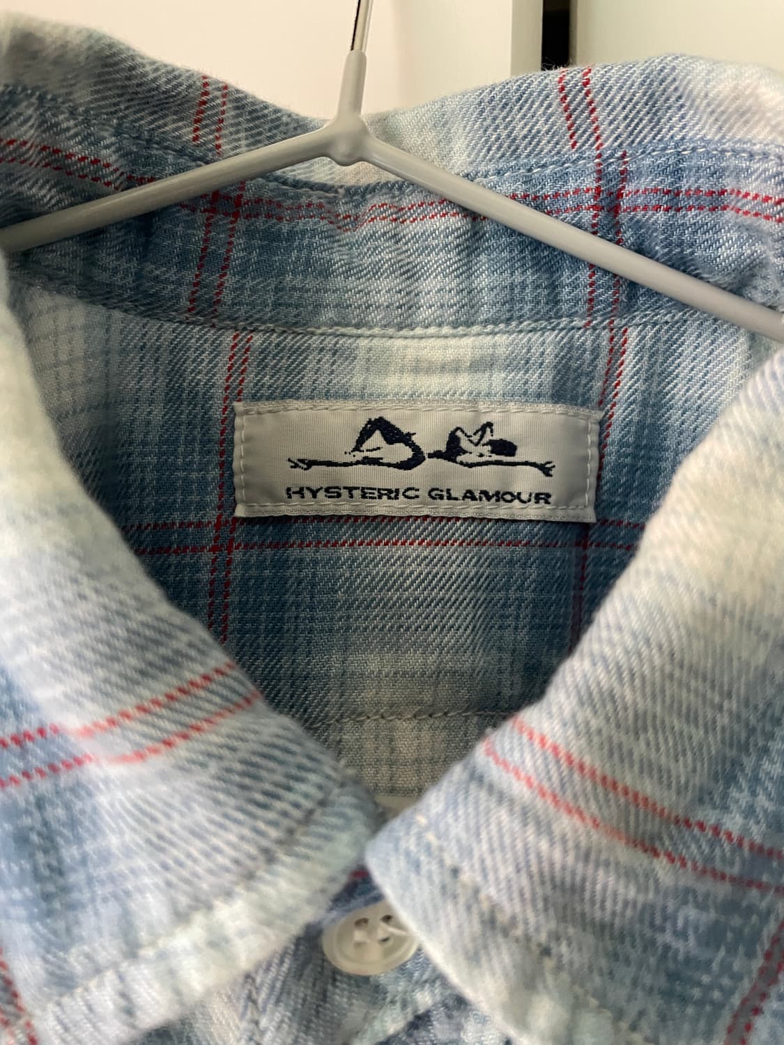 히스테릭글래머 블루 체크 셔츠 상품이미지3