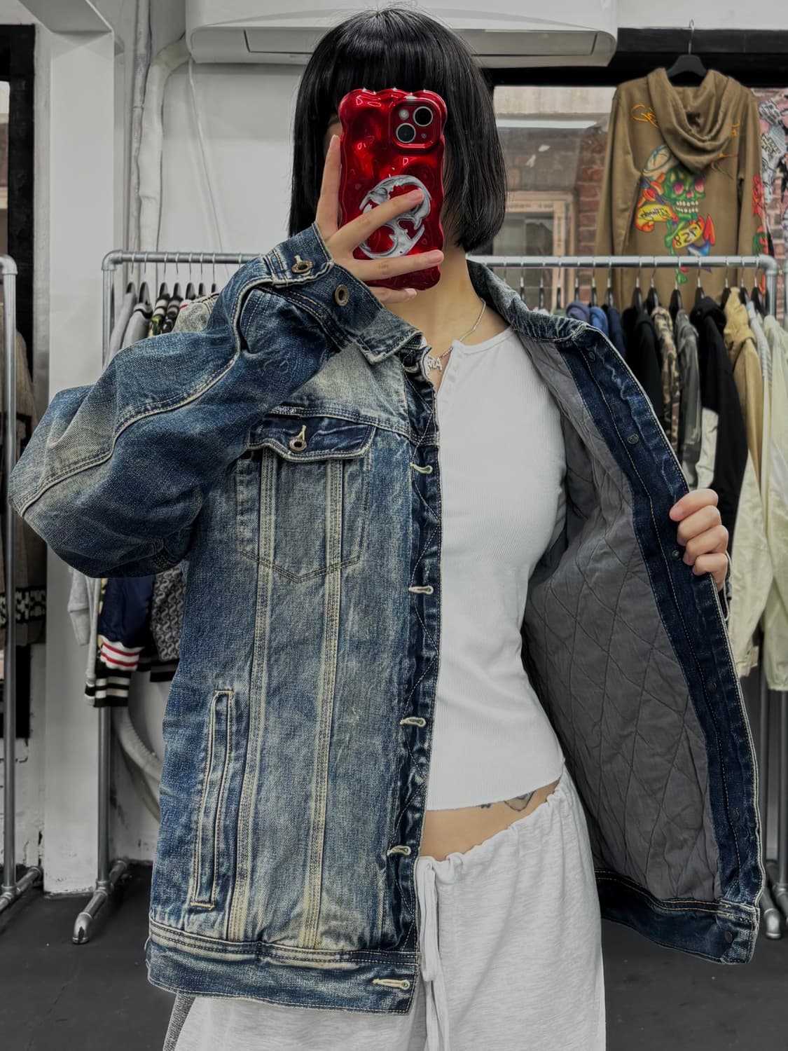 VTG 퀼팅 데님자켓 상품이미지2