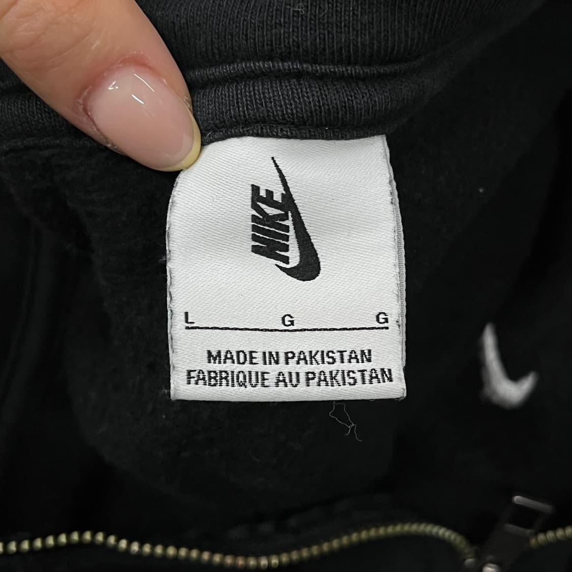 [정품/L] 나이키 블랙 하프집업 맨투맨 b16 상품이미지5