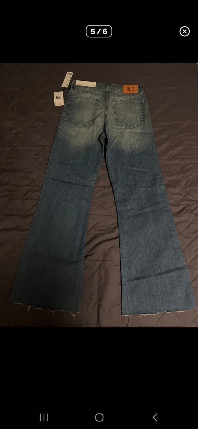 어번아웃피터스 디스트로이드 부츠컷 와이드 데님 상품이미지3