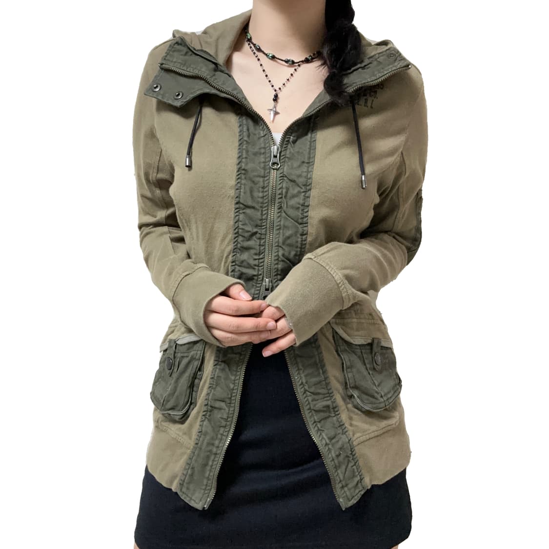 avirex two way y2k zip up 상품이미지1