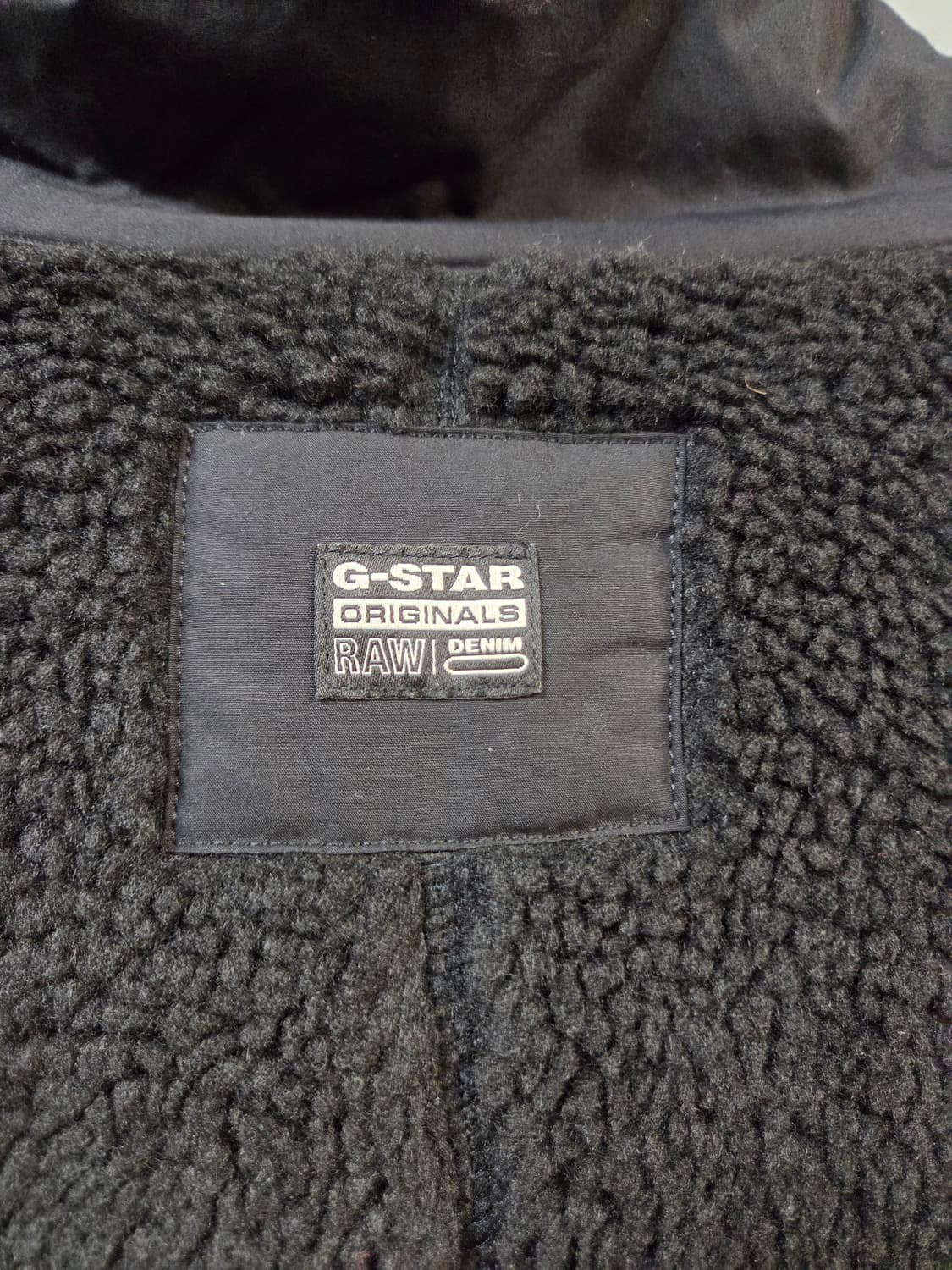 G-STAR검정색 넥 풀집업 니트 자켓(XL) 상품이미지5