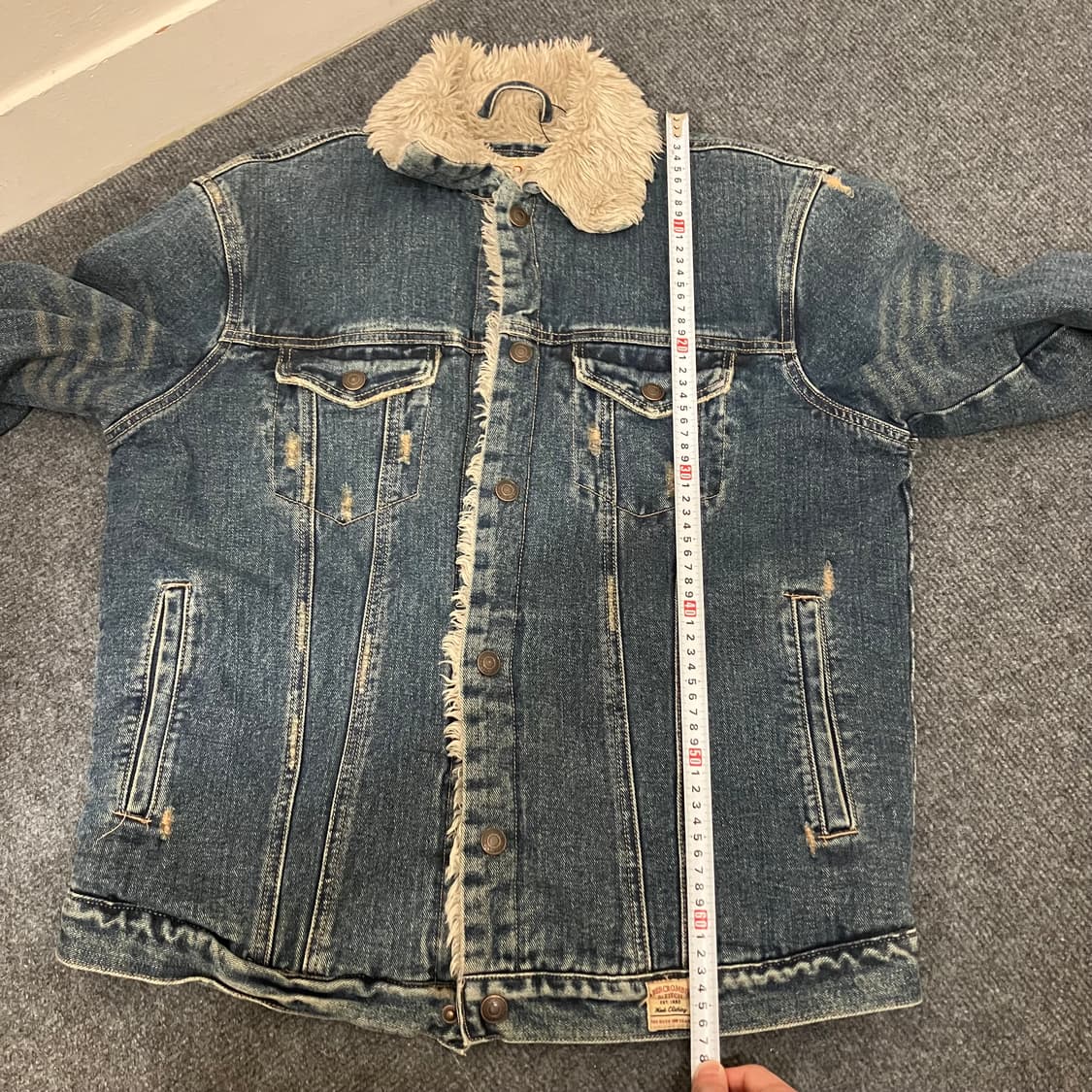 N71 아베크롬비 울프죠 쉐르파 데님 청자켓 상품이미지8